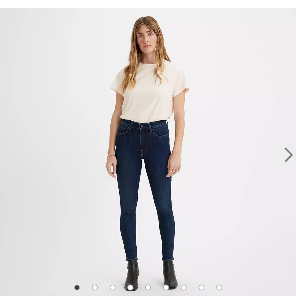 DARK WASH 721 HIGH RISE SKINNY WOMEN'S JEANS SIZE 26 Length 28